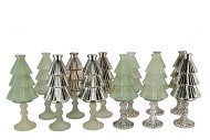 JAZZ NORDIC GREEN VASE X-MAS TREE ASS 11X28CM