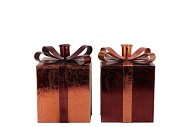 GLAM SCOTTISH SPICE MIX CANDLE HOLDER ASS 9X14CM