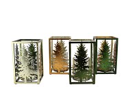 GLAM MAJESTIC GREEN MIX T-LIGHT TREE ASS 12X20CM NM