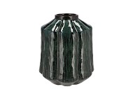 KIRAN MAJESTIC DARK GREEN VASE 22X22X25CM