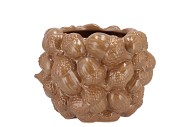MILOU SCOTTISH SAND POT ACORNS ALLOVER 20X20X16CM