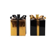 GLAM WILD BLACK MIX CANDLE HOLDER ASS 9X14CM