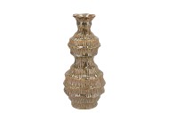 LOUI NORDIC SAND VASE TALL 13X13X28CM