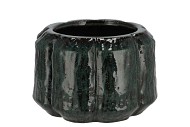 KIRAN MAJESTIC DARK GREEN POT 18X18X13CM