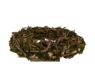 WREATH FESTIVE BIRCH MOSS 50X9CM