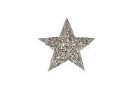 FESTIVE STAR POPLAR MOSS WITH SNOW 40X40X7CM