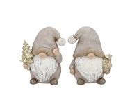 BELLY NORDIC GREY XMAS GNOME 8X8X14CM