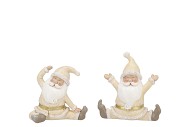 BELLY COZY SAND SANTA CLAUS SITTING 12X6X13CM