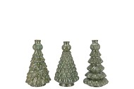 MILOU MAJESTIC GREEN VASE TREE ASS 10X10X16CM
