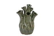MILOU MAJESTIC GREEN VASE AGLIO ORGANIC 22X22X29CM