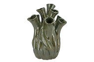 MILOU MAJESTIC GREEN VASE AGLIO ORGANIC 29X29X35CM