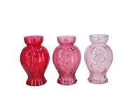 BOWY JOLLY PINK MIX VASE ASS 11X11X18CM