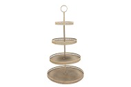 STORAGE SHELF ESI METAL COZY GOLD MATT 44X87CM