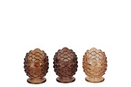 BOWY SCOTTISH BROWN MIX CANDLE H PINE STAND ASS 6X6X8CM