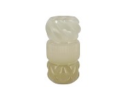 MAE NORDIC GREEN VASE SWIRL TRICOLOR 11X11X20CM