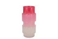 MAE JOLLY PINK VASE STRUCTURE TRICOLOR 12X12X26CM