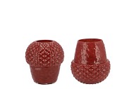 LINA SCOTTISH BROWN VASE ACORN 15X15X14CM