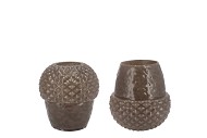 LINA MAJESTIC GREEN VASE ACORN 15X15X14CM