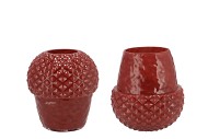 LINA SCOTTISH BROWN VASE ACORN 17X17X19CM NM
