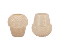 LINA COZY SAND VASE ACORN 17X17X19CM NM