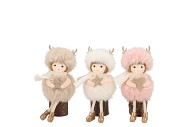 LOULOU COZY SAND SITTING GIRL ASS 6X6X13CM