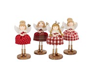 LOULOU JOLLY RED STANDING GIRL ASS 6X10X17CM