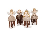 LOULOU SCOTTISH BROWN SITTING GIRL WOOD ASS 6X7X17CM NM