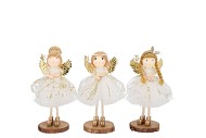 LOULOU COZY GOLD STANDING GIRL ASS 6X10X17CM