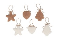 LOULOU COZY SAND XMAS HANGER ASS 9X2X15CM