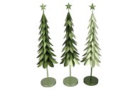 EVY MAJESTIC GREEN XMAS TREE METAL ASS 30X116CM