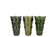 JAZZ MAJESTIC GREEN VASE ASS 16X23CM