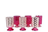 JAZZ JOLLY FUCHSIA T-LIGHT ON FOOT ASS 10X17CM NM
