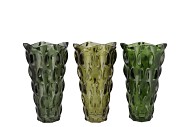 JAZZ MAJESTIC GREEN VASE ASS 16X28CM