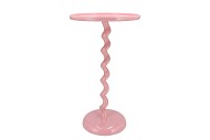 SEPHORA JOLLY PINK SIDE TABLE 35X35X62CM
