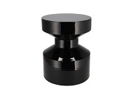 SEPHORA WILD BLACK STOOL / SIDE TABLE 30X30X38CM