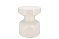 SEPHORA COZY WHITE STOOL / SIDE TABLE 30X30X38CM