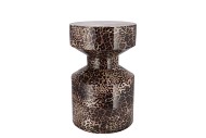 SEPHORA WILD LEOPARD STOOL / SIDE TABLE 30X30X38CM