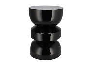 SEPHORA WILD BLACK STOOL / SIDE TABLE 32X32X45CM