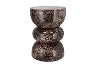 SEPHORA WILD LEOPARD STOOL / SIDE TABLE 32X32X45CM