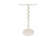 SEPHORA COZY WHITE SIDE TABLE 35X35X62CM