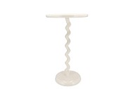 SEPHORA COZY WHITE SIDE TABLE 30X30X49CM