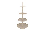 STORAGE SHELF SWIRL COZY SAND 56X56X125CM