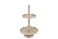 STORAGE SHELF SWIRL COZY SAND 35X35X62CM