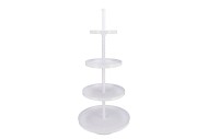 STORAGE SHELF SWIRL NORDIC WHITE 56X56X125CM