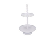 STORAGE SHELF SWIRL NORDIC WHITE 35X35X62CM