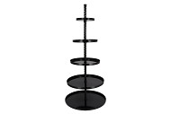 STORAGE SHELF SWIRL WILD BLACK 63X63X155CM