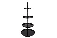STORAGE SHELF SWIRL WILD BLACK 56X56X125CM
