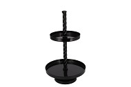 STORAGE SHELF SWIRL WILD BLACK 35X35X62CM