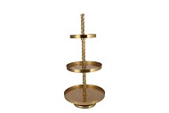STORAGE SHELF SWIRL MAJESTIC GOLD 45X45X100CM