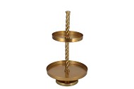 STORAGE SHELF SWIRL MAJESTIC GOLD 35X35X62CM